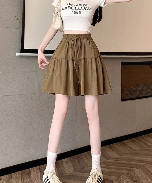 SallyLunn（サリーラン）の「切替ギャザースカート（スカート・レディース・ブラック/ベージュ/ライトグレー・LARGE/MEDIUM）」の4枚目の写真