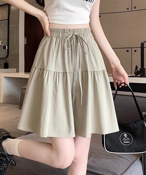 SallyLunn（サリーラン）の「切替ギャザースカート（スカート・レディース・ブラック/ベージュ/ライトグレー・LARGE/MEDIUM）」の9枚目の写真