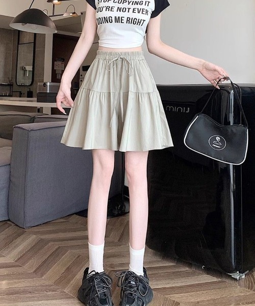 SallyLunn（サリーラン）の「切替ギャザースカート（スカート・レディース・ブラック/ベージュ/ライトグレー・LARGE/MEDIUM）」の10枚目の写真