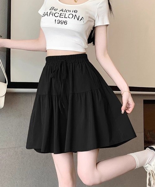 SallyLunn（サリーラン）の「切替ギャザースカート（スカート・レディース・ブラック/ベージュ/ライトグレー・LARGE/MEDIUM）」の13枚目の写真
