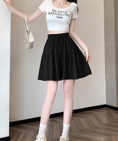 SallyLunn（サリーラン）の「切替ギャザースカート（スカート・レディース・ブラック/ベージュ/ライトグレー・LARGE/MEDIUM）」の14枚目の写真