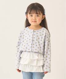 Lycee mine（リセマイン）の「【速乾・UV・型崩れしない】アソート総柄ミニ丈カーディガン・フリルキャミセット【Lycee mine バレエシリーズ】（アンサンブル）」