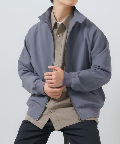 ITEMS URBANRESEARCH(アイテムズ アーバンリサーチ)の「TRストレッチ ハリントンジャケット(ブルゾン・メンズ・ベージュ/グレー/ブラック・MEDIUM/LARGE)」の2枚目の写真