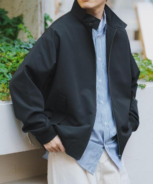 ITEMS URBANRESEARCH(アイテムズ アーバンリサーチ)の「TRストレッチ ハリントンジャケット(ブルゾン・メンズ・ベージュ/グレー/ブラック・MEDIUM/LARGE)」の1枚目の写真