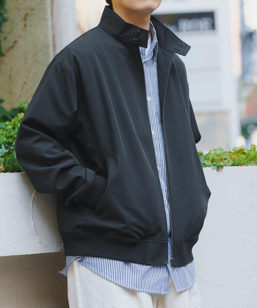 ITEMS URBANRESEARCH(アイテムズ アーバンリサーチ)の「TRストレッチ ハリントンジャケット(ブルゾン・メンズ・ベージュ/グレー/ブラック・MEDIUM/LARGE)」の5枚目の写真