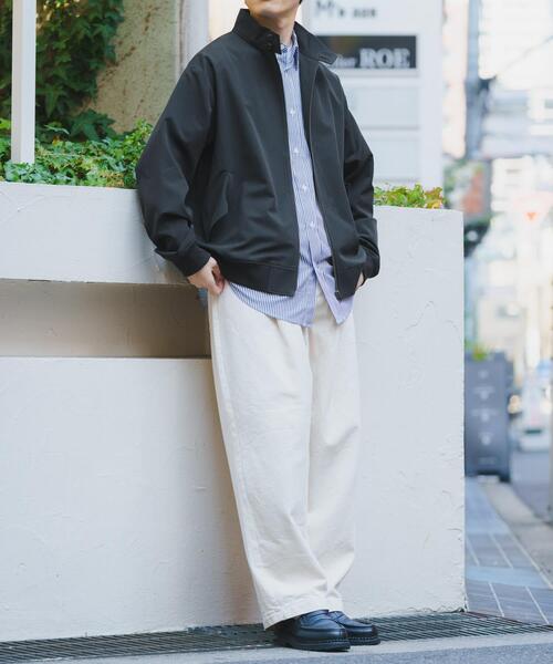 ITEMS URBANRESEARCH(アイテムズ アーバンリサーチ)の「TRストレッチ ハリントンジャケット(ブルゾン・メンズ・ベージュ/グレー/ブラック・MEDIUM/LARGE)」の10枚目の写真