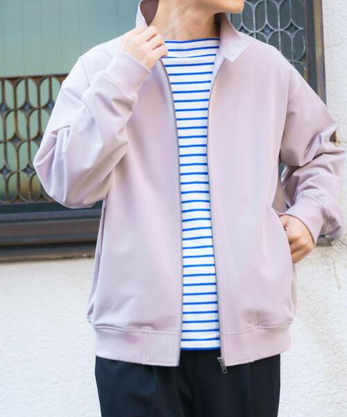ITEMS URBANRESEARCH(アイテムズ アーバンリサーチ)の「TRストレッチ ハリントンジャケット(ブルゾン・メンズ・ベージュ/グレー/ブラック・MEDIUM/LARGE)」の4枚目の写真