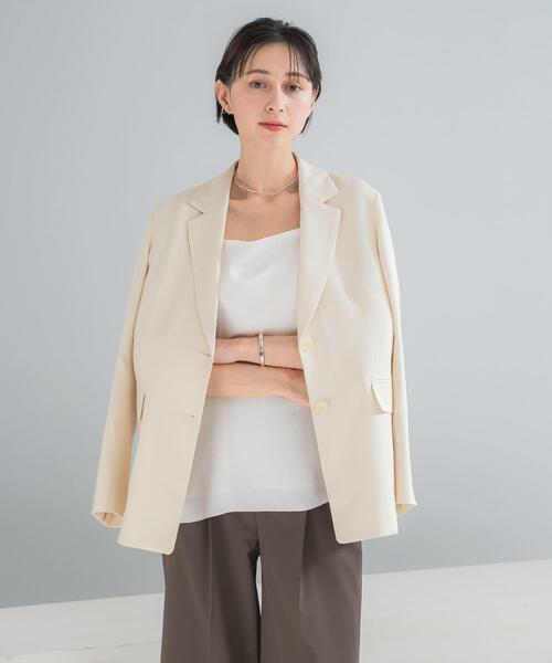 URBAN RESEARCH ROSSO WOMEN（アーバンリサーチ　ロッソ）の「ヴィンテージシルキーサテンキャミソール（キャミソール・レディース・ベージュ系その他/オフホワイト・FREE）」の3枚目の写真