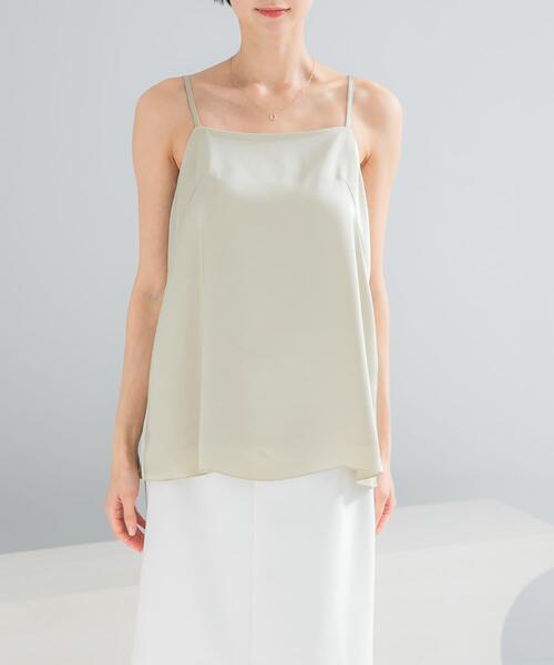 URBAN RESEARCH ROSSO WOMEN（アーバンリサーチ　ロッソ）の「ヴィンテージシルキーサテンキャミソール（キャミソール・レディース・ベージュ系その他/オフホワイト・FREE）」の10枚目の写真