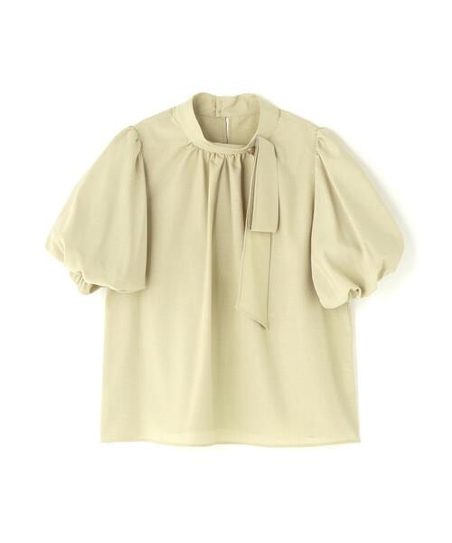 NATURAL BEAUTY BASIC(ナチュラルビューティーベーシック)の「【Oggi.jp掲載】リネンライクサイドタイブラウス(シャツ/ブラウス・レディース・ブラウン/ベージュ/イエロー/ブルー・SMALL/MEDIUM)」の11枚目の写真