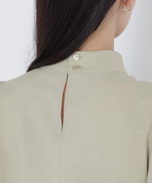 NATURAL BEAUTY BASIC(ナチュラルビューティーベーシック)の「【Oggi.jp掲載】リネンライクサイドタイブラウス(シャツ/ブラウス・レディース・ブラウン/ベージュ/イエロー/ブルー・SMALL/MEDIUM)」の22枚目の写真