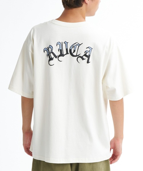RVCA(ルーカ)の「RVCA メンズ BACK SIDE OE RVCA SS Tシャツ 【2026年春夏モデル】/ルーカバックプリント半袖Tシャツ(Tシャツ/カットソー・メンズ・ブラック/ネイビー/ホワイト・LARGE/MEDIUM/X-LARGE/SMALL)」の11枚目の写真