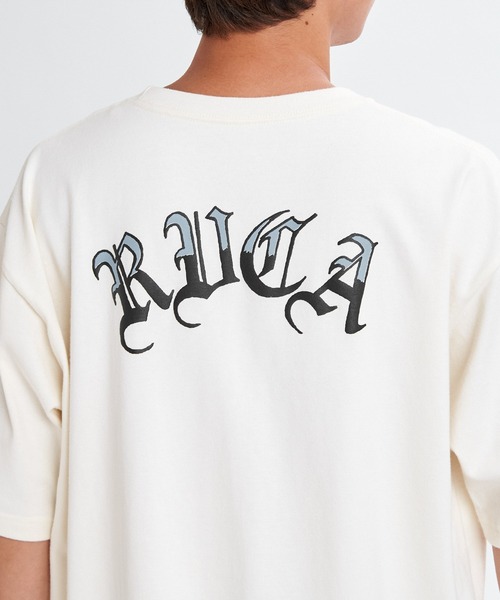 RVCA(ルーカ)の「RVCA メンズ BACK SIDE OE RVCA SS Tシャツ 【2026年春夏モデル】/ルーカバックプリント半袖Tシャツ(Tシャツ/カットソー・メンズ・ブラック/ネイビー/ホワイト・LARGE/MEDIUM/X-LARGE/SMALL)」の9枚目の写真