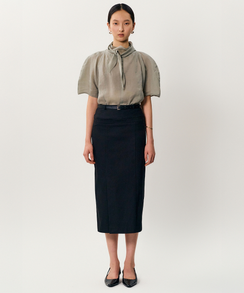 MAYVERU(メイバーユー)の「Rico cotton skrit _ Black(スカート・レディース・その他・SMALL/MEDIUM)」の2枚目の写真