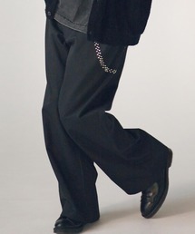 ADAM PATEK（アダムパテック）の「mp14758-studded T-C twill flare wide trouser フレアワイドパンツ(AP2618018)（その他パンツ）」