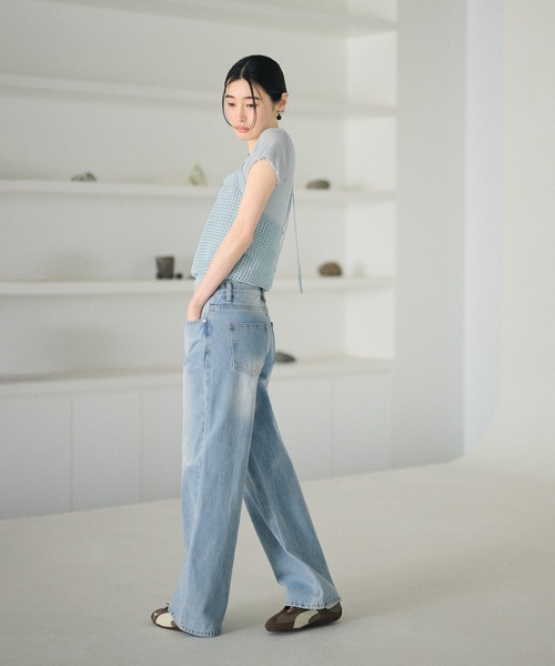 LAULEN(ローレン)の「crew neck mellow sleeves tops /クルーネックメロースリーブトップス(Tシャツ/カットソー・レディース・ホワイト/チャコールグレー/ブラック/ライトブルー/ライトグリーン/ピンク・FREE)」の13枚目の写真