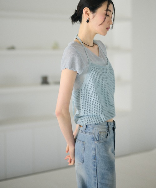 LAULEN(ローレン)の「crew neck mellow sleeves tops /クルーネックメロースリーブトップス(Tシャツ/カットソー・レディース・ホワイト/チャコールグレー/ブラック/ライトブルー/ライトグリーン/ピンク・FREE)」の11枚目の写真