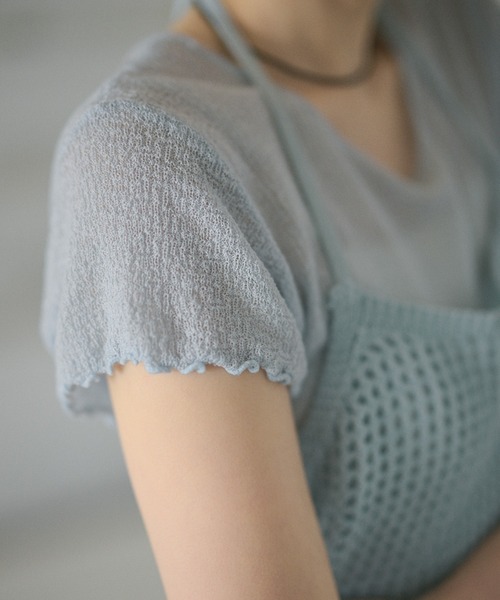 LAULEN(ローレン)の「crew neck mellow sleeves tops /クルーネックメロースリーブトップス(Tシャツ/カットソー・レディース・ホワイト/チャコールグレー/ブラック/ライトブルー/ライトグリーン/ピンク・FREE)」の19枚目の写真