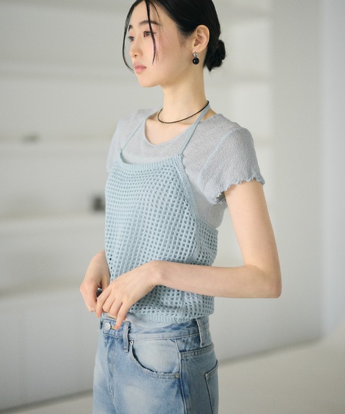 LAULEN(ローレン)の「crew neck mellow sleeves tops /クルーネックメロースリーブトップス(Tシャツ/カットソー・レディース・ホワイト/チャコールグレー/ブラック/ライトブルー/ライトグリーン/ピンク・FREE)」の10枚目の写真
