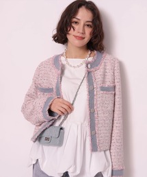 Arpege story（アルページュストーリー）の「デニムドッキングツイードジャケット（その他アウター）」