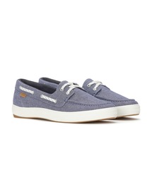 Keds ケッズ センター スリー ボート シャンブレー ブルー
