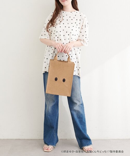 natural couture（ナチュラルクチュール）の「〈多聞くん今どっち！？コラボ〉多聞くんになれる！！紙袋トートBAG（トートバッグ・レディース・その他1・FREE）」の5枚目の写真