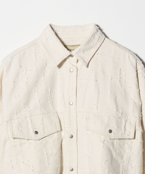 UNITED ARROWS（ユナイテッドアローズ）の「ジャガード ワーク シャツ ジャケット ‐ウォッシャブル‐（その他アウター・レディース・ナチュラル・FREE）」の3枚目の写真