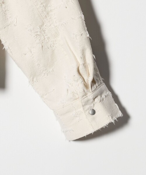 UNITED ARROWS（ユナイテッドアローズ）の「ジャガード ワーク シャツ ジャケット ‐ウォッシャブル‐（その他アウター・レディース・ナチュラル・FREE）」の4枚目の写真