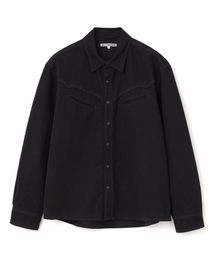 Millo Archive（ミロ アーカイブ）の「カーブドポケットカウボイデニムシャツ[マットブラック]（シャツ/ブラウス）」