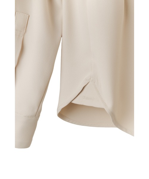 Her lip to（ハーリップトゥー）の「Multi-Way Twill Shirt（シャツ/ブラウス・レディース・ベージュ/オフホワイト/サックスブルー・S/M）」の14枚目の写真