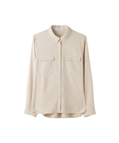 Her lip to（ハーリップトゥー）の「Multi-Way Twill Shirt（シャツ/ブラウス・レディース・ベージュ/オフホワイト/サックスブルー・S/M）」の15枚目の写真