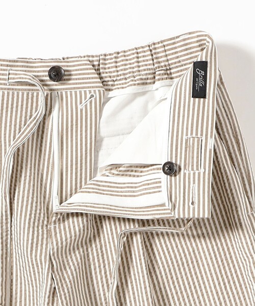 BRILLA per il gusto(ブリッラペルイルグースト)の「シアサッカー ストライプ イージーパンツ(その他パンツ・メンズ・ブルー/ブラウン系その他3・48/44/50/52/46)」の4枚目の写真