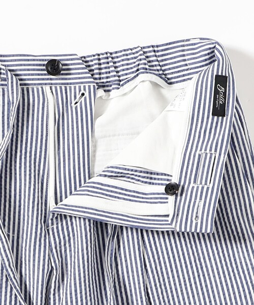 BRILLA per il gusto(ブリッラペルイルグースト)の「シアサッカー ストライプ イージーパンツ(その他パンツ・メンズ・ブルー/ブラウン系その他3・48/44/50/52/46)」の9枚目の写真