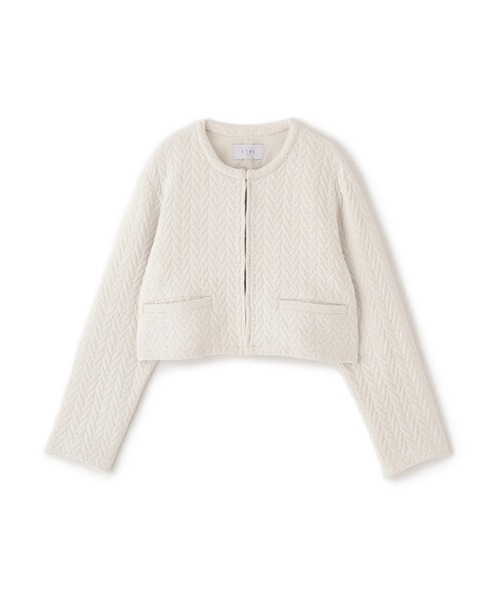 ETRE TOKYO(エトレトウキョウ)の「キルトショートカーディガン(カーディガン/ボレロ・レディース・オフホワイト・FREE)」の6枚目の写真