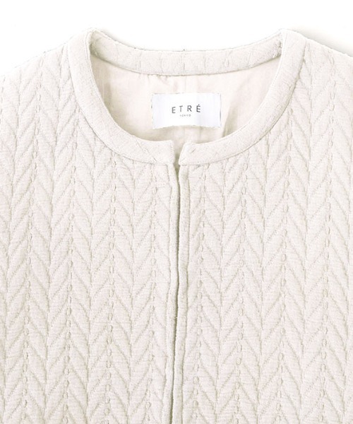 ETRE TOKYO(エトレトウキョウ)の「キルトショートカーディガン(カーディガン/ボレロ・レディース・オフホワイト・FREE)」の8枚目の写真