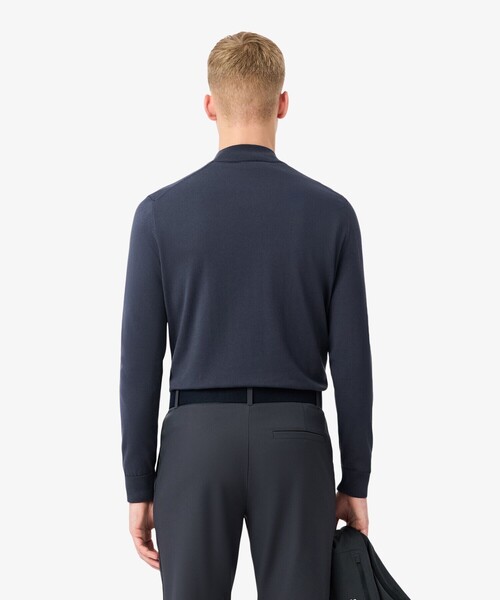 LACOSTE(ラコステ)の「ヒートレギュレーティング COOLMAX ハーフジップハイゲージニット(ニット/セーター・メンズ・ダークアッシュ・3/4/5)」の3枚目の写真