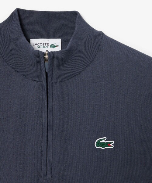 LACOSTE(ラコステ)の「ヒートレギュレーティング COOLMAX ハーフジップハイゲージニット(ニット/セーター・メンズ・ダークアッシュ・3/4/5)」の5枚目の写真