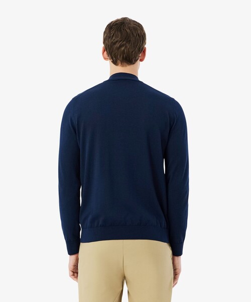 LACOSTE(ラコステ)の「ヒートレギュレーティング COOLMAX ハーフジップハイゲージニット(ニット/セーター・メンズ・ダークアッシュ・3/4/5)」の9枚目の写真