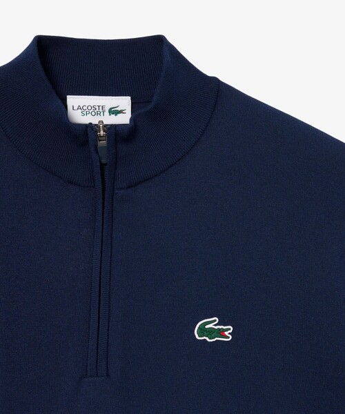 LACOSTE(ラコステ)の「ヒートレギュレーティング COOLMAX ハーフジップハイゲージニット(ニット/セーター・メンズ・ダークアッシュ・3/4/5)」の11枚目の写真