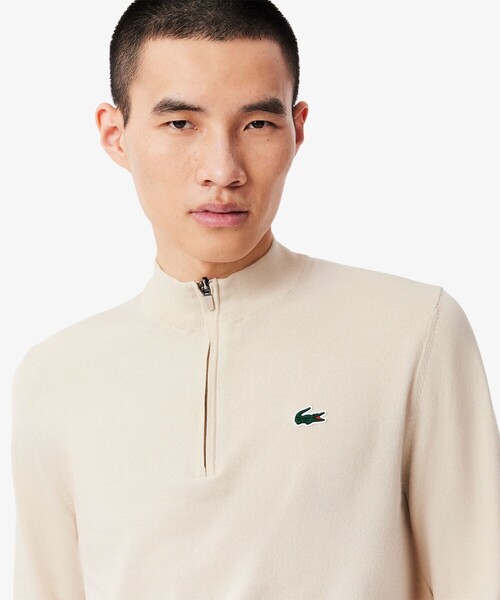 LACOSTE(ラコステ)の「ヒートレギュレーティング COOLMAX ハーフジップハイゲージニット(ニット/セーター・メンズ・ダークアッシュ・3/4/5)」の14枚目の写真