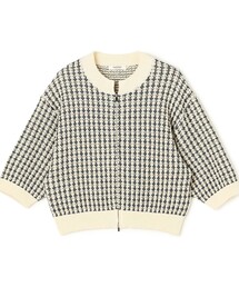 MACPHEE（マカフィー）の「ギマコットンチェック ジップアップカーディガン（カーディガン/ボレロ）」