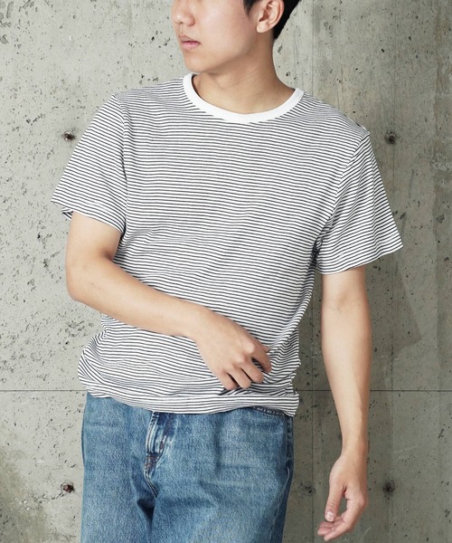 MILLER(ミラー)の「"02"≪Robert P. Miller≫パックT パネルリブ Tシャツ(Tシャツ/カットソー・メンズ・ブラック/ホワイト×ブラック/ブラウン系1/ブラック×グレー/グレー/オフホワイト/チャコールグレー・XL/L/M)」の17枚目の写真