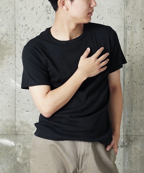 MILLER(ミラー)の「"02"≪Robert P. Miller≫パックT パネルリブ Tシャツ(Tシャツ/カットソー・メンズ・ブラック/ホワイト×ブラック/ブラウン系1/ブラック×グレー/グレー/オフホワイト/チャコールグレー・XL/L/M)」の14枚目の写真