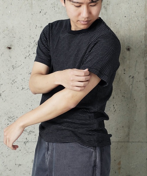 MILLER(ミラー)の「"02"≪Robert P. Miller≫パックT パネルリブ Tシャツ(Tシャツ/カットソー・メンズ・ブラック/ホワイト×ブラック/ブラウン系1/ブラック×グレー/グレー/オフホワイト/チャコールグレー・XL/L/M)」の12枚目の写真