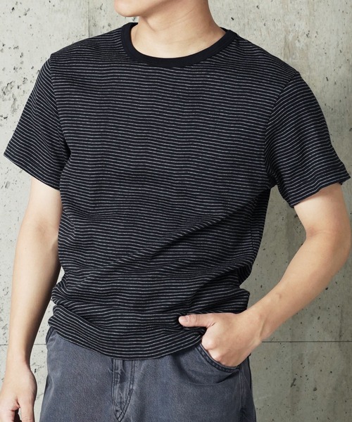 MILLER(ミラー)の「"02"≪Robert P. Miller≫パックT パネルリブ Tシャツ(Tシャツ/カットソー・メンズ・ブラック/ホワイト×ブラック/ブラウン系1/ブラック×グレー/グレー/オフホワイト/チャコールグレー・XL/L/M)」の11枚目の写真