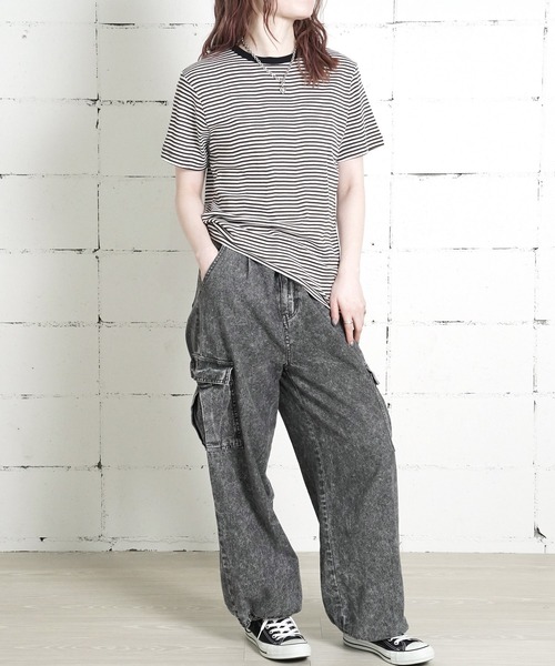 MILLER(ミラー)の「"02"≪Robert P. Miller≫パックT パネルリブ Tシャツ(Tシャツ/カットソー・メンズ・ブラック/ホワイト×ブラック/ブラウン系1/ブラック×グレー/グレー/オフホワイト/チャコールグレー・XL/L/M)」の22枚目の写真
