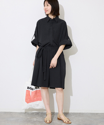 SLOBE IENA | 《接触冷感/》HTウェザールーズバミューダサロペ(サロペット/オーバーオール)