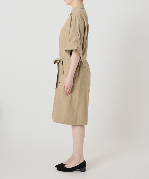 SLOBE IENA（スローブイエナ）の「《接触冷感/》HTウェザールーズバミューダサロペ（サロペット/オーバーオール・レディース・ブラック/ベージュ・FREE）」の13枚目の写真