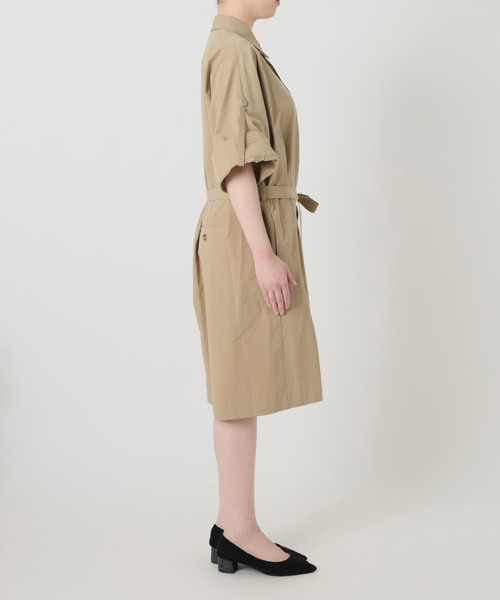 SLOBE IENA（スローブイエナ）の「《接触冷感/》HTウェザールーズバミューダサロペ（サロペット/オーバーオール・レディース・ブラック/ベージュ・FREE）」の15枚目の写真