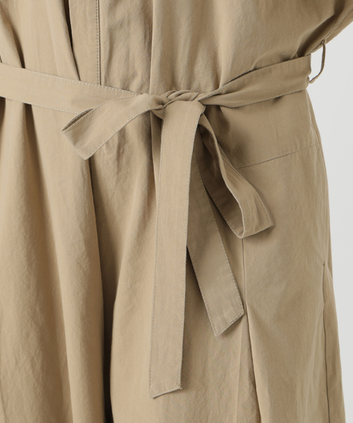 SLOBE IENA（スローブイエナ）の「《接触冷感/》HTウェザールーズバミューダサロペ（サロペット/オーバーオール・レディース・ブラック/ベージュ・FREE）」の21枚目の写真